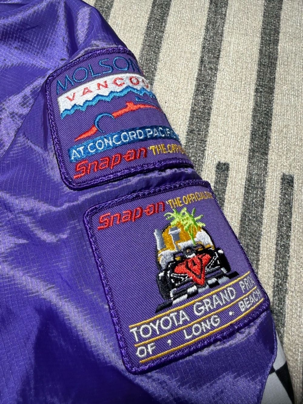Vintage 90s Snap-On Motorsports Racing Windbreaker Jacket - Picture 4 of 8